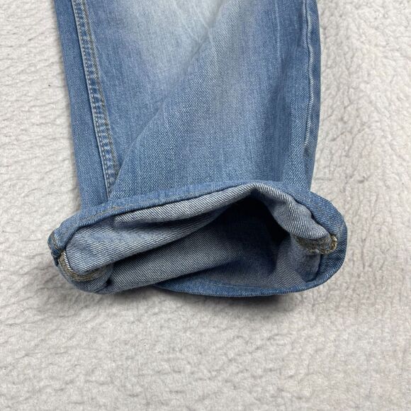 Diesel Jeans Mens 30x32 Blue Straight Larkee Button Fly (Hemmed Inseam‎ 26") - Picture 15 of 16